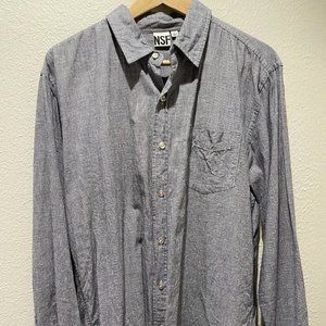 NSF Men's Gray Shirt Long Sleeve Large